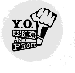 Logo of YO! Disabled & Proud.